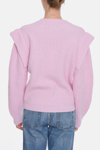 Cashmere-blend BOLTON Crewneck Sweater with Puffed Sleeves