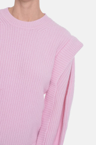 Cashmere-blend BOLTON Crewneck Sweater with Puffed Sleeves