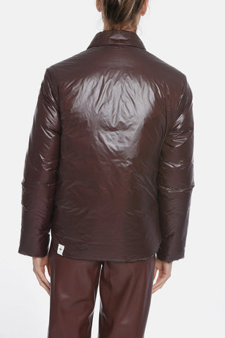 Puffer jacket with Collar and Flap Pockets