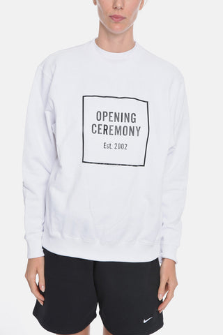 Contrasting Maxi Logo Crew-Neck Sweatshirt
