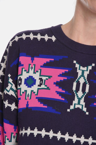 ETOILE Maglia girocollo MALDEN in Jacquard 