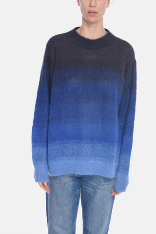 ETOILE Merino-wool DAWN Crewneck Sweater in Gradient Effect