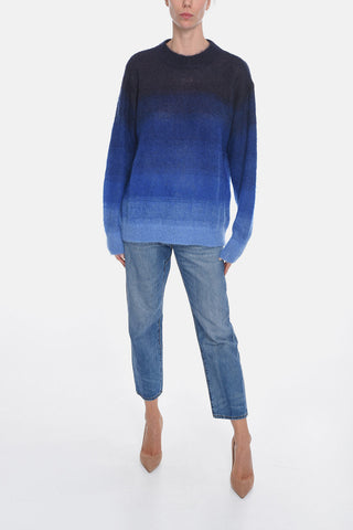 ETOILE Merino-wool DAWN Crewneck Sweater in Gradient Effect