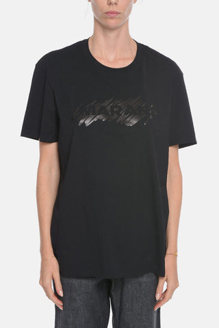 Crewneck HANORI T-shirt with Logo Print