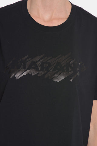 Crewneck HANORI T-shirt with Logo Print
