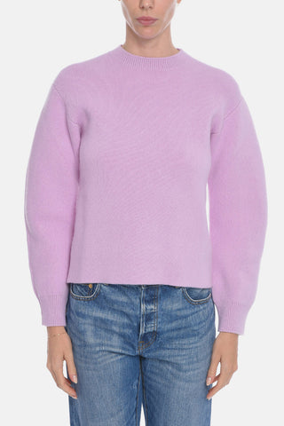 Cashmere-blend Sweather with Ribbed Trims