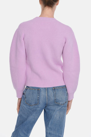 Cashmere-blend Sweather with Ribbed Trims