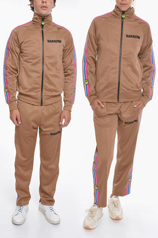 Felpa UNISEX Con Bande Laterali a Contrasto e Logo in Rilievo