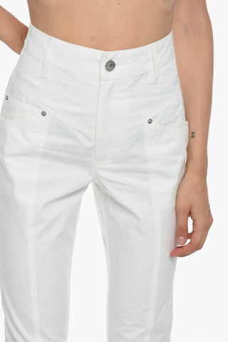 Cotton-canvas LORRIK High-waisted Pants