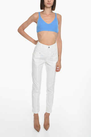 Cotton-canvas LORRIK High-waisted Pants