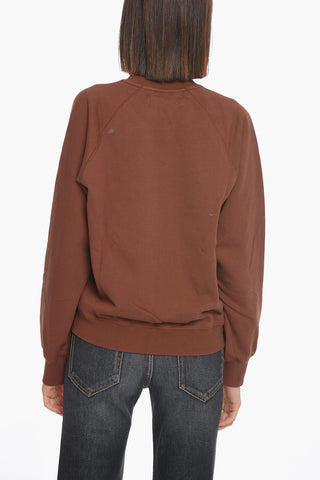 Crew Neck GITTA Fleece Cotton Sweatshirt