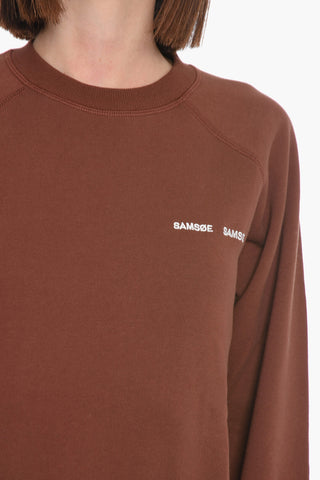 Crew Neck GITTA Fleece Cotton Sweatshirt