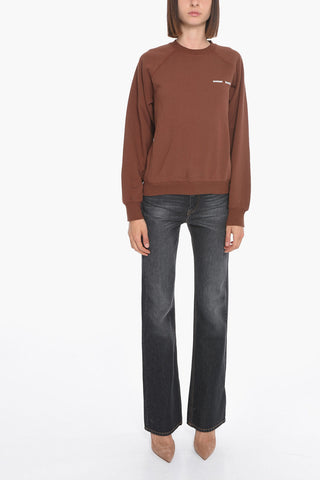 Crew Neck GITTA Fleece Cotton Sweatshirt