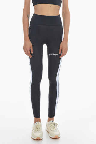 Leggings Logati con Bande Laterali a Contrasto