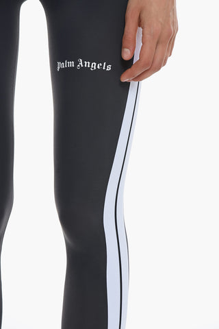 Leggings Logati con Bande Laterali a Contrasto