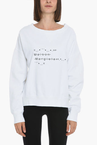 MM1 Oversized Sweatshirt with Logo Lettering