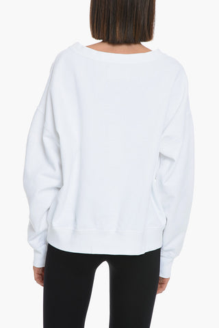 MM1 Oversized Sweatshirt with Logo Lettering
