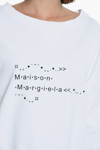 MM1 Oversized Sweatshirt with Logo Lettering