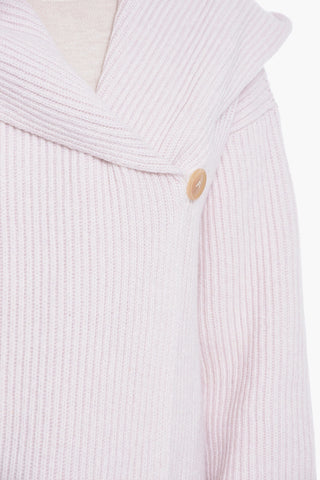 Wool Blend Wrap Cardigan with Hood