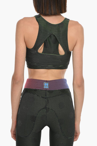 NIKE Active Double-Layer Striped Top