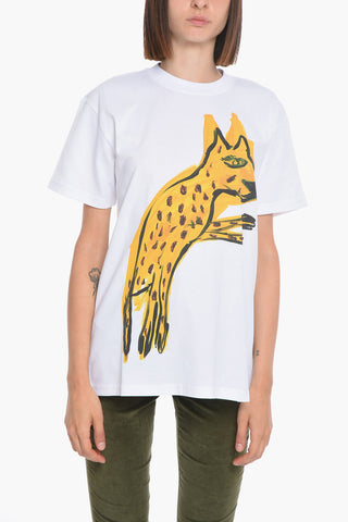 Organic Cotton Crew-Neck T-shirt with Frontal Print