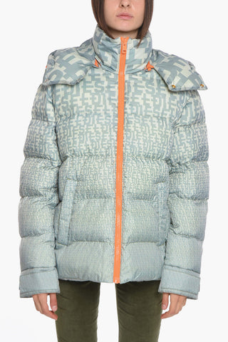 W-STEP Logoed Puffer jacket with Removable Hood