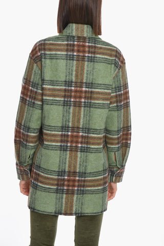 Overshirt aus Fleece ROSALIE mit Tartanmuster