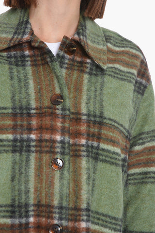 Overshirt aus Fleece ROSALIE mit Tartanmuster