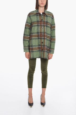 Overshirt aus Fleece ROSALIE mit Tartanmuster