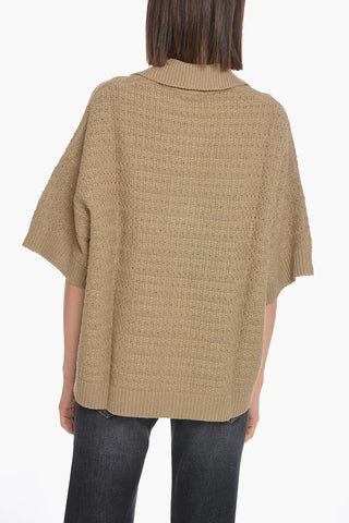 Short-sleeved JORGIA Polo Neck Sweater