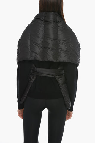Nylon Shrug with Genuine Feather Padding