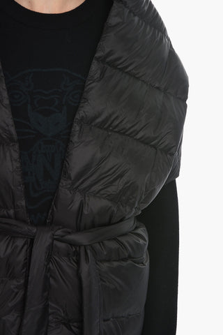 Nylon Shrug with Genuine Feather Padding