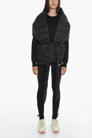 Nylon Shrug with Genuine Feather Padding