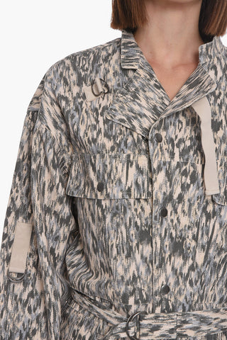ETOILE Compact-cotton KENDRA Overall with Long sleeves