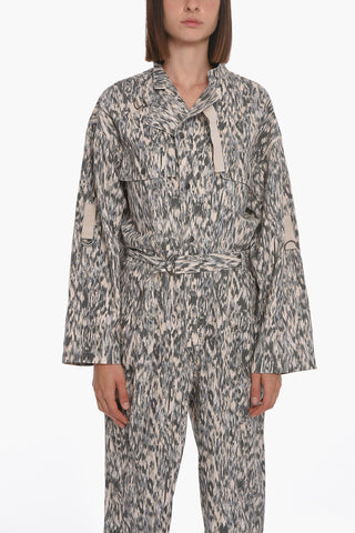 ETOILE Compact-cotton KENDRA Overall with Long sleeves