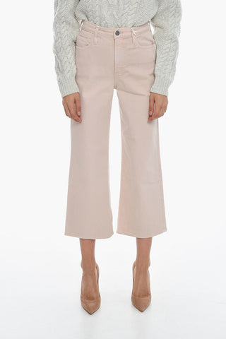 High-Waisted Wide Leg THE ETTA Cropped Jeans 25cm