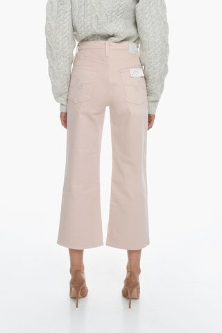 High-Waisted Wide Leg THE ETTA Cropped Jeans 25cm