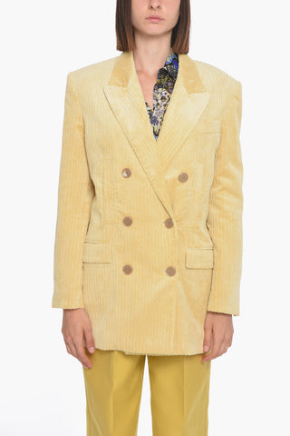 Blazer Doppiopetto HANEVA in Velour a Coste