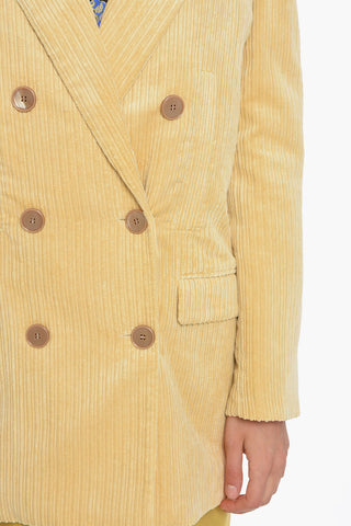 Blazer Doppiopetto HANEVA in Velour a Coste