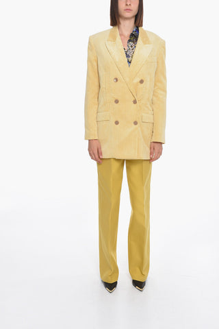 Blazer Doppiopetto HANEVA in Velour a Coste