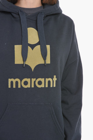 Fleeced-cotton MILEY Hoodie with Flocked Logo