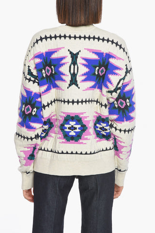 ETOILE Jacquard MALDEN Crewneck Sweater
