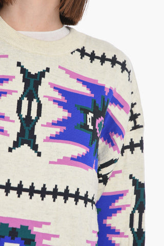 ETOILE Jacquard MALDEN Crewneck Sweater