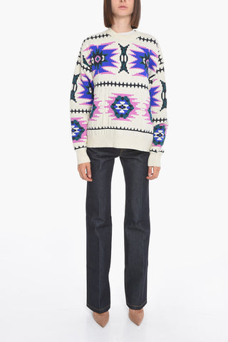 ETOILE Jacquard MALDEN Crewneck Sweater