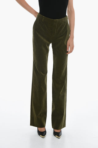 Corduroy Trousers with Wide Leg