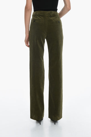 Corduroy Trousers with Wide Leg