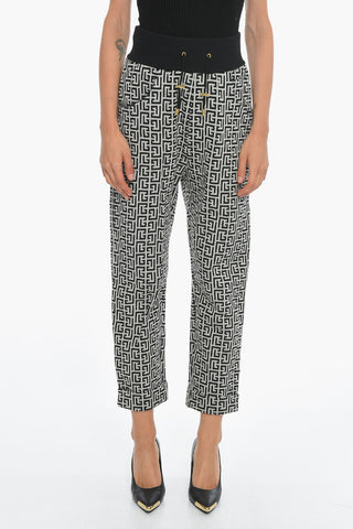 Pantaloni Jogger in Jacquard Monogram