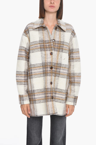 Tartan Patterned ROSALIE Pile Oveshirt