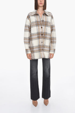 Tartan Patterned ROSALIE Pile Oveshirt