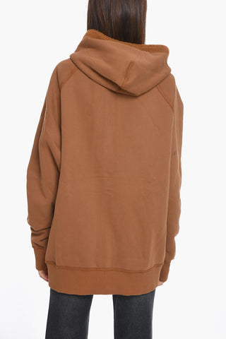 S-RUMMES Fleece Hoodie Sweatshirt with Logo Patch